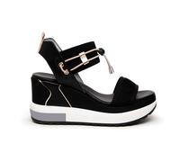 NeroGiardini Keilabsatzsandalen E307753D-100 in Schwarz 40