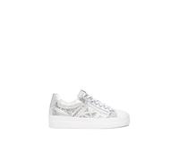 Nero Giardini E513010D Damensneakers Aus Glattleder Und Technischem Material - Silber 39 EU