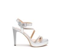 Slingpumps NERO GIARDINI "Nero Giardini Pumps Leder", Damen, Gr. 36, silber, Leder, Schuhe Slingpumps (64053821-36) silber