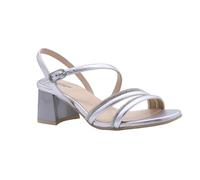 Nero Giardini E513280D Damensandalen Aus Leder - Silber 37 EU