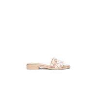 Nero Giardini E513423D Damen-Hausschuhe aus technischem Material und Leder, beige, 39 EU