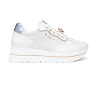 Plateausneaker NERO GIARDINI "Nero Giardini Sneaker Leder", Damen, Gr. 36, weiß, Leder, Schuhe Plateausneaker (26941329-36) weiß