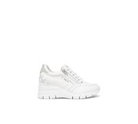 Sneaker NERO GIARDINI "Nero Giardini Sneaker Leder", Damen, Gr. 38, weiß, Leder, Schuhe Sneaker (97639107-38) weiß