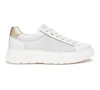 Nero Giardini E615274D 707 Skipper Weisse Damen-Sneaker aus Leder mit Schnürung Memory-Loch 37