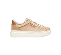 Plateausneaker NERO GIARDINI "Nero Giardini Sneaker Leder/Textil", Damen, Gr. 38, hellbraun, Leder, Textil, Schuhe Plateausneaker (21612167-38) hellbraun