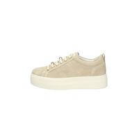 Plateausneaker NERO GIARDINI "Nero Giardini Sneaker Veloursleder", Damen, Gr. 37, beige, Veloursleder, Schuhe Plateausneaker (61069931-37) beige