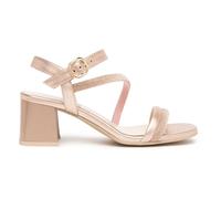 Riemchensandale NERO GIARDINI "Nero Giardini Sandalen Leder", Damen, Gr. 36, rosa (gold), Leder, Schuhe Riemchensandale (67860744-36) gold