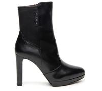 High-Heel-Stiefelette NERO GIARDINI "Nero Giardini Stiefelette Leder/Textil", Damen, Gr. 38, schwarz, Leder, Textil, Schuhe (86233227-38) schwarz