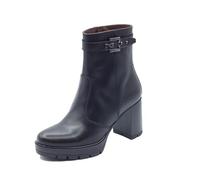 Nero Giardini I411853D Handschuh Schwarz Elegante Stiefeletten High Heels Damen Leder Reißverschluss, Schwarz , 36 EU