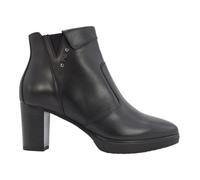 High-Heel-Stiefelette NERO GIARDINI "Nero Giardini Stiefelette Leder", Damen, Gr. 38, schwarz, Leder, casual, Schuhe (52362909-38) schwarz
