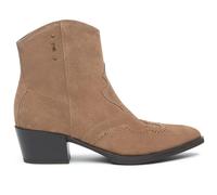 Bikerboots NERO GIARDINI "Nero Giardini Stiefelette Veloursleder", Damen, Gr. 40, braun, Veloursleder, Schuhe Bikerboots (38076012-40) braun