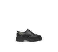 Schnürschuh NERO GIARDINI "Nero Giardini Halbschuhe Leder", Damen, Gr. 37, schwarz, Leder, Schuhe (58147150-37) schwarz