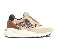 Nero Giardini I514060D Damensneakers Aus Velours-, Glattleder Und Technisches Material - Beige 37 EU