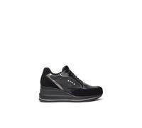 Nero Giardini I514130D Damensneakers Aus Velours-, Glattleder Und Technisches Material - Schwarz 39 EU