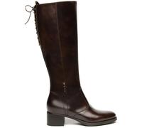 Stiefel NERO GIARDINI "Nero Giardini Stiefel Glattleder", Damen, Gr. 38, dunkelbraun, Glattleder, Schuhe Stiefel (29223864-38) dunkelbraun