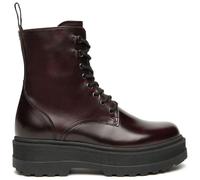 Schnürstiefelette NERO GIARDINI "Nero Giardini Stiefelette Leder", Damen, Gr. 40, rot (bordeaux), Leder, Schuhe Schnürstiefelette (43612722-40) bordeaux