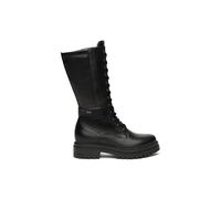 Schnürstiefel NERO GIARDINI "Nero Giardini Stiefel Leder/Synthetik", Damen, Gr. 38, schwarz, Leder, Synthetik, Schuhe Schnürstiefel (75088556-38) schwarz