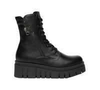 Schnürstiefelette NERO GIARDINI "Nero Giardini Stiefelette Leder", Damen, Gr. 38, schwarz, Leder, Schuhe Schnürstiefelette (60221710-38) schwarz