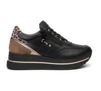 Plateausneaker NERO GIARDINI "Nero Giardini Sneaker Leder/Textil", Damen, Gr. 40, schwarz, Leder, Textil, Schuhe Plateausneaker (77705968-40) schwarz