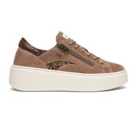 Plateausneaker NERO GIARDINI "Nero Giardini Sneaker Veloursleder", Damen, Gr. 39, braun, Veloursleder, Schuhe Plateausneaker (30567548-39) braun