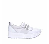 Nero Giardini Leder-Sneaker mit Platform und Fransen Frühling Sommer 2024, Weiß, 38 EU