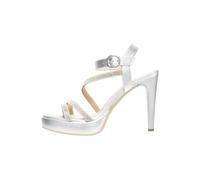 Slingpumps NERO GIARDINI "Nero Giardini Pumps Leder", Damen, Gr. 36, silber, Leder, Schuhe Slingpumps (64053821-36) silber