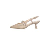 Slingpumps NERO GIARDINI "Nero Giardini Pumps Leder/Textil", Damen, Gr. 39, beige, rosa, Leder, Textil, Schuhe Slingpumps (97559328-39) beige, rosa
