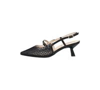 Slingpumps NERO GIARDINI "Nero Giardini Pumps Leder/Textil", Damen, Gr. 37, schwarz, Leder, Textil, Schuhe Slingpumps (76545921-37) schwarz