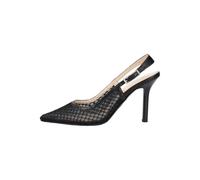 High-Heel-Pumps NERO GIARDINI "Nero Giardini Pumps Leder/Textil", Damen, Gr. 38,5, schwarz, Leder, Textil, Schuhe (90758015-38,5) schwarz