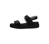 Plateausandaletten NERO GIARDINI "Nero Giardini Sandalen Leder", Damen, Gr. 37, schwarz, Leder, Schuhe (88823559-37) schwarz