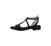 Riemchensandale NERO GIARDINI "Nero Giardini Sandalen Leder", Damen, Gr. 39, schwarz, Leder, Schuhe Riemchensandale (33301640-39) schwarz