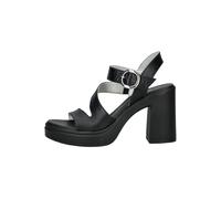 High-Heel-Sandalette NERO GIARDINI "Nero Giardini Sandalen Leder", Damen, Gr. 39, schwarz, Leder, Schuhe (46675707-39) schwarz