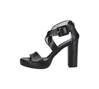 High-Heel-Sandalette NERO GIARDINI "Nero Giardini Sandalen Leder", Damen, Gr. 41, schwarz, Leder, Schuhe (11139042-41) schwarz