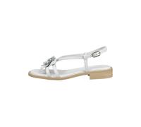 Riemchensandale NERO GIARDINI "Nero Giardini Sandalen Leder", Damen, Gr. 38, weiß, Leder, Schuhe Riemchensandale (64986154-38) weiß