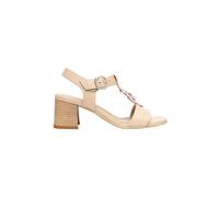 Riemchensandale NERO GIARDINI "Nero Giardini Sandalen Leder", Damen, Gr. 38, beige, Leder, Schuhe Riemchensandale (43587124-38) beige