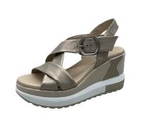 Nero Giardini Sandaletten für Damen aus Italien, Spanien und Portugal für Damen, gold, Größe 40 EU