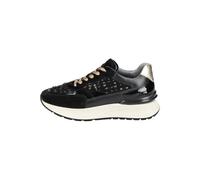 Sneaker NERO GIARDINI "Nero Giardini Sneaker Leder/Textil", Damen, Gr. 37, schwarz (schwarz kombi), Leder, Textil, Schuhe Sneaker (13485435-37) schwarz kombi