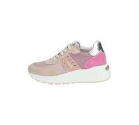 Sneaker NERO GIARDINI "Nero Giardini Sneaker Veloursleder/Textil", Damen, Gr. 37, bunt (pink, violett), Veloursleder, Textil, casual, Schuhe (32652850-37) pink, violett