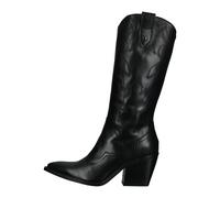 Bikerboots NERO GIARDINI "Nero Giardini Stiefel Glattleder", Damen, Gr. 37, schwarz, Glattleder, Schuhe Bikerboots (73378761-37) schwarz