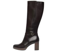 High-Heel-Stiefel NERO GIARDINI "Nero Giardini Stiefel Leder", Damen, Gr. 38, braun (dunkelbraun), Leder, Schuhe (89203841-38) dunkelbraun