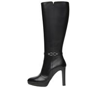 High-Heel-Stiefel NERO GIARDINI "Nero Giardini Stiefel Leder", Damen, Gr. 40, schwarz, Leder, Schuhe (53083710-40) schwarz