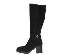 High-Heel-Stiefel NERO GIARDINI "Nero Giardini Stiefel Leder", Damen, Gr. 40, schwarz, Leder, casual, Schuhe (29723866-40) schwarz