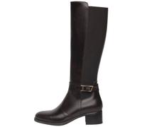 Stiefel NERO GIARDINI "Nero Giardini Stiefel Leder/Textil", Damen, Gr. 38, braun (dunkelbraun), Leder, Textil, casual, Schuhe (39758123-38) dunkelbraun