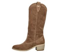 Bikerboots NERO GIARDINI "Nero Giardini Stiefel Veloursleder", Damen, Gr. 37, braun, Veloursleder, Schuhe Bikerboots (84781847-37) braun