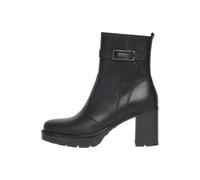 High-Heel-Stiefelette NERO GIARDINI "Nero Giardini Stiefelette Leder", Damen, Gr. 39, schwarz, Leder, casual, Schuhe (92299833-39) schwarz