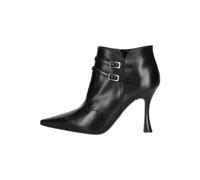 High-Heel-Stiefelette NERO GIARDINI "Nero Giardini Stiefelette Leder", Damen, Gr. 40, schwarz, Leder, Schuhe (39773154-40) schwarz