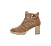 Stiefelette NERO GIARDINI "Nero Giardini Stiefelette Veloursleder", Damen, Gr. 38, braun, Veloursleder, Schuhe Stiefelette (88468536-38) braun