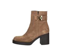 High-Heel-Stiefelette NERO GIARDINI "Nero Giardini Stiefelette Veloursleder", Damen, Gr. 41, braun, Veloursleder, Schuhe (12593559-41) braun