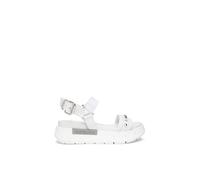 Plateausandaletten NERO GIARDINI "Nero Giardini Sandalen Leder", Damen, Gr. 38, weiß, Leder, Schuhe (94656267-38) weiß