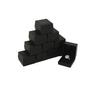 Nero Serie Schmuck Schwarz Samt beflockt Einsatz Präsentation Halskette Ohrring Uhr Armband Ring Anhänger Display Organizer Vitrine Boxen (1, Ringbox)